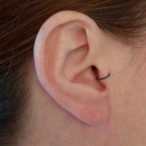 Black Plated Sterling Silver Small Endless 10mm - Picture 4 of 6